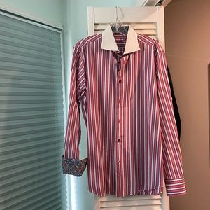 Robert Graham men’s shirt. 100% exquisite cotton. Size L